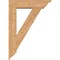 Ekena Millwork Traditional Traditional Smooth Bracket w/ Offset Brace, Western Red Cedar, 7 1/2"W x 30"D x 42"H BKT0806X30X42TRA01SWR - alternate 4